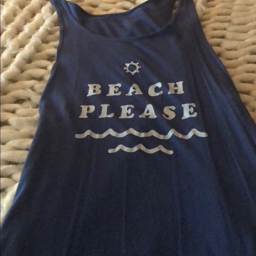 Beach please tank
